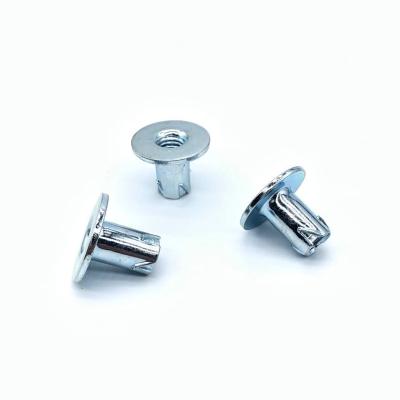 China STEEL high quality folio surface galvanized four claw pour half tooth teeth riveting t nut used for wood board for sale