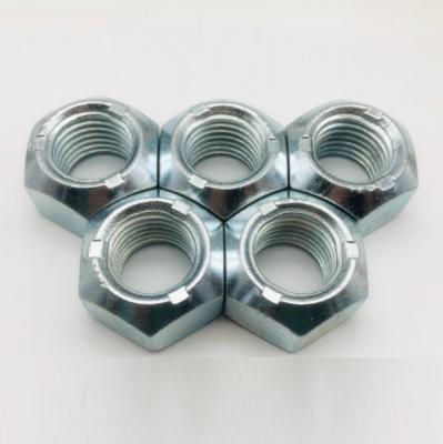 China Heavy Industry All Metal Hexagon Lock Nuts Pressure Point Type--8 10 12 DIN EN Class 5 ISO 7042-2013 for sale