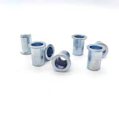 China Heavy Industry M8 Stainless Steel Threaded Insert Nut Aluminum Rivet Nut With Knurled Body for sale