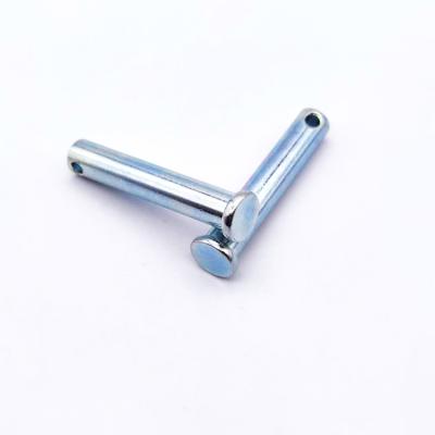 China Custom ZINC Flat Head Grooved Set Pin Clevis Pin Screw Insert Finger Screws for sale