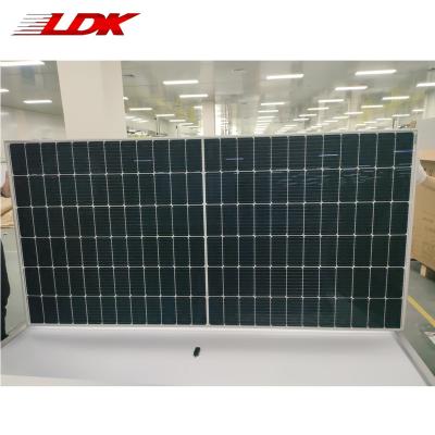 China Order and Custom Acceptable 550w Watts 210mm Residence LDK Mono Monocrystalline Black Modules OEM Photovolta Single Sided Solar Panel OEM for sale