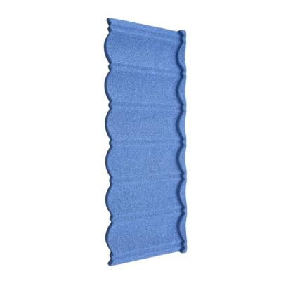 China Modern Stone Coated Metal Roofing Tile Prices In China Suppliers Blue Stone Coated Metal Roof Tile for sale