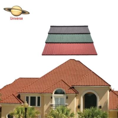 China Building Material Modern Galvalume Color Stone Metal Metal Roofing Tile Steel Wood Type On Factory Sale for sale