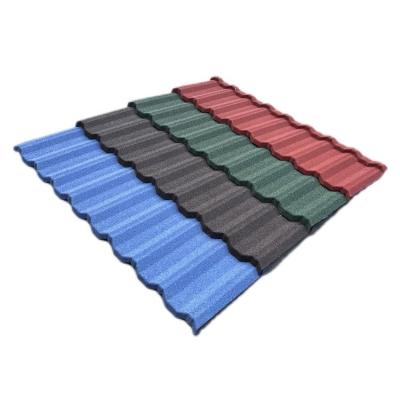 China Modern Customized Aluminum Zinc 0.3mm 0.4mm Waterproof Factory Drict Price Roof Stone Chips Coated Roofing Tile for sale