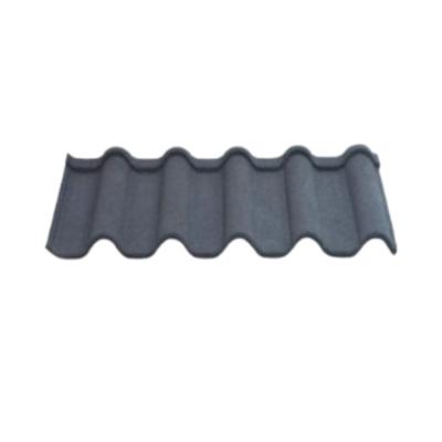 China Modern Best Selling Roman Type Colorful Coated Metal Deep Roof Tiles Black Stone Roofing Tile Lowest Price for sale