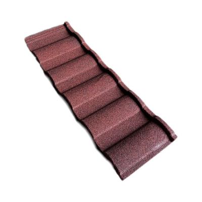 China 1320*420*0.4mm Modern Design 1320*420*0.4mm Modern Design Stone Rooftop House Villa Rainbow Sheet Metal Coated Steel Roofing Roof Tiles for sale