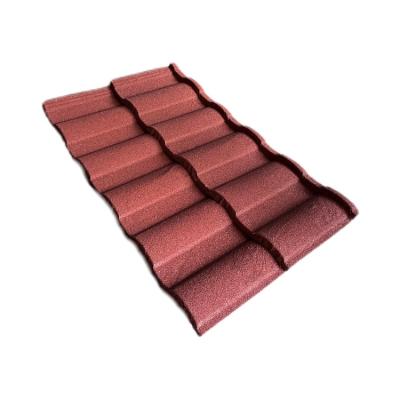 China Customized Modern Community Rooftop Color Stone Metal Galvanized Panels Roofing Tile Low Price Building Material for sale