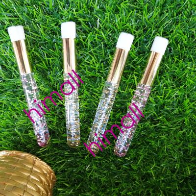 China Custom Logo Eyelash Wick Shampoo Eyelash Extension Detergent Foam Cleaning Brush for sale