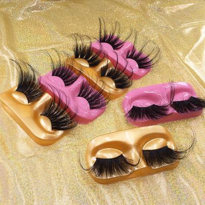 China 2021 New Arrival 50mm -70mm Long Eyelashes 100% Super Cruelty Free 3D Mink Lashes Fluffy Mink Fur Eyelash for sale