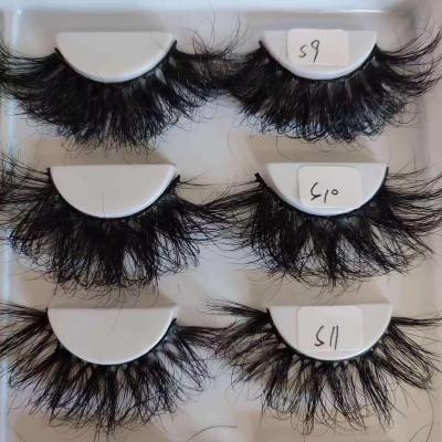 China Long Fluffy Natural Looking Fake Lash Reusable 3D Mink Eyelashes from Handmade Fake Highlights for sale