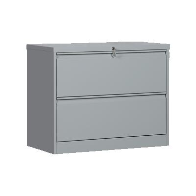 China Gray 2 Drawers Adjustable Metal Storage Furniture Metal Office Supplies (Others) Side Filling Cupboards for sale