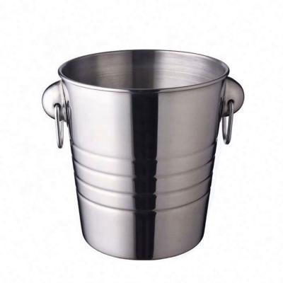 China Sustainable Tinplate Ice Bucket With Lid Ice Bucket Stainless Steel for sale