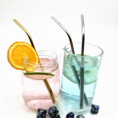 China Sustainable Hot Sales Colorful Stainless Steel Metal Straws For Drinking for sale