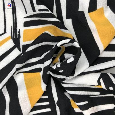 China Waterproof 96% Polyester 4%spandex Fabric Textiles For Women Shirt Garment Chiffon Fabric Printed Scarf for sale