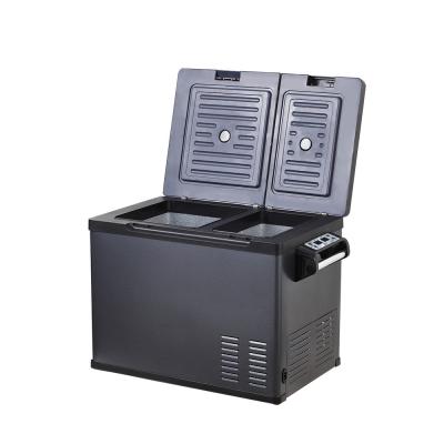 China 40L Portable Car Refrigerator with Dual Temperature Control and R134a Refrigerant for sale