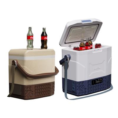 China DC Portable Refrigerator For Outdoor/Picnic Small Liters Mini Car Cooler 12v Camping Fridge Freezer for sale