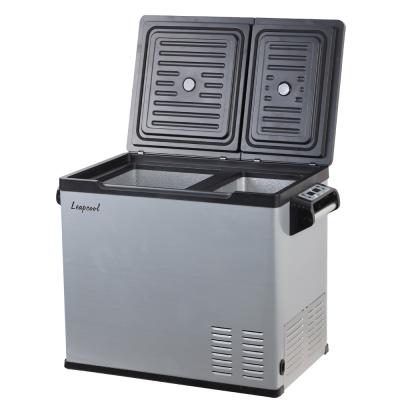 China Multi-Functional 50L Dual Temperature Car Fridge Freezer Perfect for Picnics and Home for sale