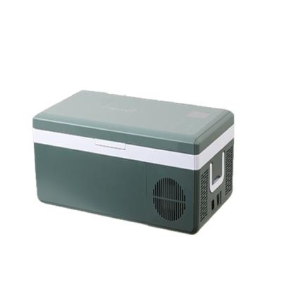 China Temperature-Adjustable 12V 24V Portable Car Small Refrigerator 25L Travel Mini Fridge for sale