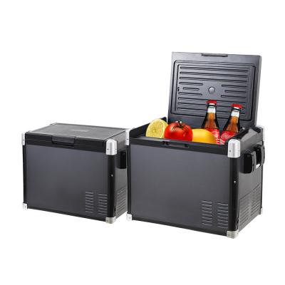 China Temperature Range -20 10 C 40L Black Portable Car Refrigerator SUV Freezer for Camping for sale