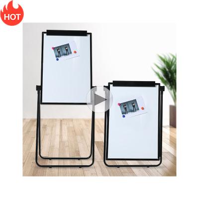 China Flipchart Colorful Movable Easel Colorful Mobile Easel Metal Pen Holder Metal Pen Holder Mobile Magnetic Whiteboard Kid U Board Mobile Magnetic Flip Chart for sale