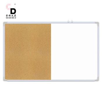 China Durable half white board and half felt magnetic board whiteboard and cork board combined for sale