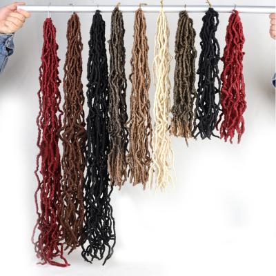 China Cheap Dreaded Dreadlocks Faux Locs Hair SC Dreadlocks High Temperature Synthetic Fiber Hair 18 Inch Synthetic NU locs Crochet Braiding Hair NU locs Crochet Hair for sale