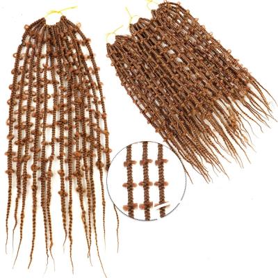 China You can wear it for 22inch long synthetic color butterfly locs hair part wavy senegalese twist crochet braid extension for color women braiding hair for sale