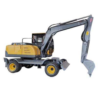 China Construction Material Shops 7.5 Ton Hydraulic Mini Wheel Excavator For Sale In Dubai for sale