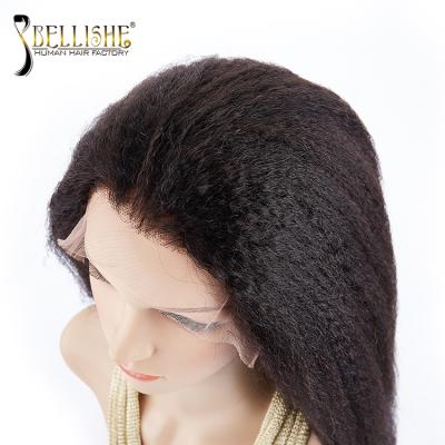 China 30 Inch High Quality Virgin Remy Human Hair Yaki Straight Lace Wig Kinky Yaki Full Braided Natural Wigs For Women for sale