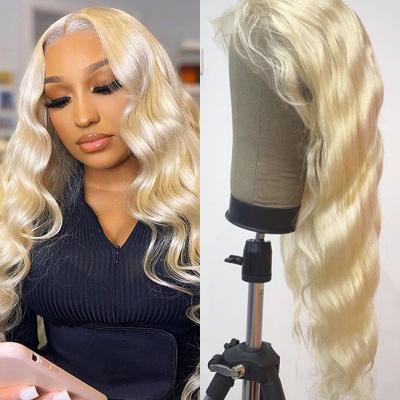 China Body Wave HD Swiss Lace 200% High Density Deep Body Wave Brazilian Cuticle Aligned Hair Lace Frontal Wigs for sale