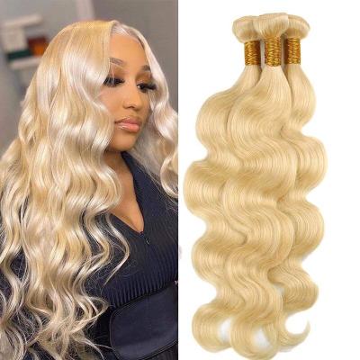 China Body Wave Honey Blonde Brazilian Vendors Human Hair Bundles 100% Unprocessed Virgin Brazilian Curly Hair Weave for sale