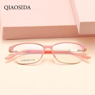 China Playing working game factory sells new fashion ladies eye glass eye glasses frames paint two color computer baking glasses for sale