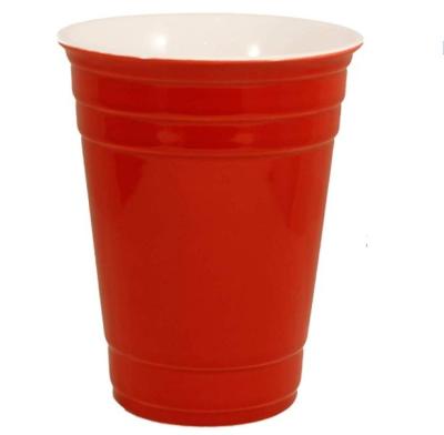 China Excellent Modern High Quality Custom Stackable Melamine Red Solo Cups Ceramic Party Mugs for sale