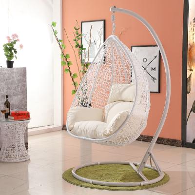 China TW9006 indoor and outdoor (height) adjustable swing rattan PE chair / hanging chair for sale