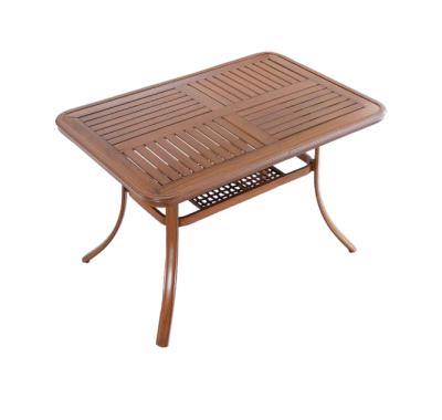 China TW-T10 Modern Outdoor Furniture Industrial Style Garden Aluminum Dining Table for sale