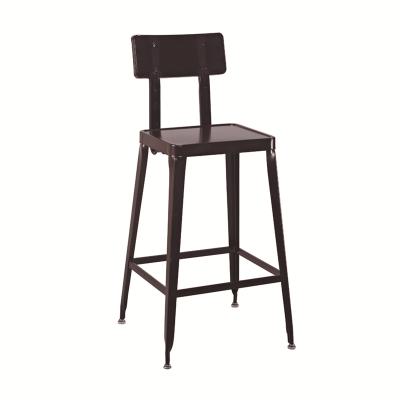 China TW8024-L Modern High Foot Steel Cafe Chair Dining Bar Chair Frame Steel for sale