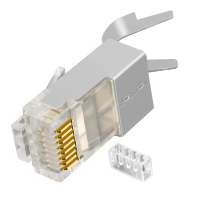 China Free Samples Competitive Price Network Male 8 pin 8p8c cat7 rj45 94V2 connector rj45 cat7 modular socket for sale