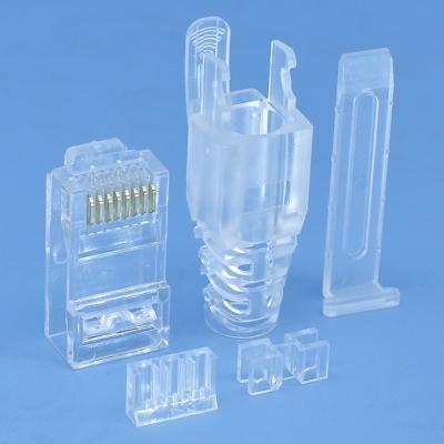 China Network best selling new design factory wholesale price unshielded modular Ethernet rj45 8P8C CAT6A connector for sale