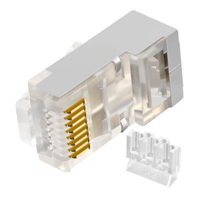 China Networking Cable CNCOB Gold Plated Cable Connector 8p8c utp ftp cat5e cat6 male modular plug rj45 connector for sale