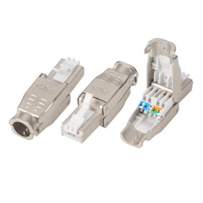 China Toolless CNCOB high quality CAT5E CAT6 CAT6A RJ45 ftp connector toolless jack for sale