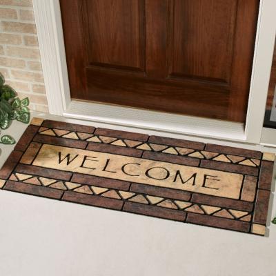 China Waterproof Luxury Double Door Rubber Crumb Floor Extra Wide Recycled Exterior Assembled Door Mats Big Long Tall for sale