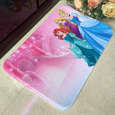 China Free Princess Cartoon Plush Mats from Phthalates Adhesive-protectors for sale