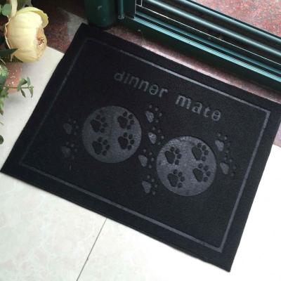 China Anti Slip Non Skid Food Water Pet Sustainable Cat Dog Feeding Mats For Dog Cat Bowl for sale