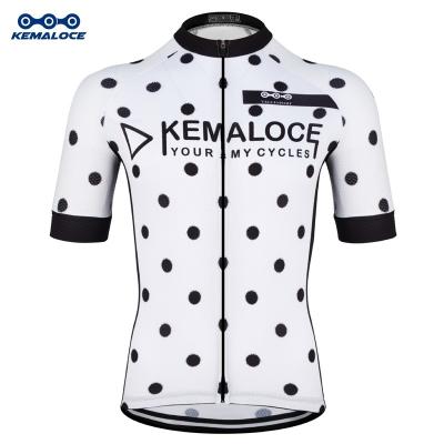 China Antibacterial Custom Pro Cycling Suit, OEM Duty Cycle Racing Wear, 2020 White Cycling Shirts Bike Apparel Team for sale