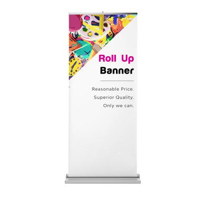 China Costom portable wholesale outdoor retractable aluminum rolls up banner display stand retractable banner for advertising for sale