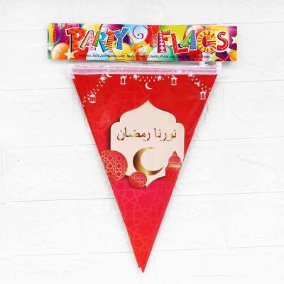 China And wholesale high quality cute 100% double single side printed polyester holiday festival happy birthday pennant hanging flag banner for sale