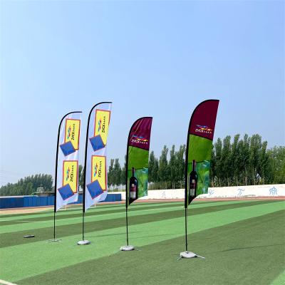 China Cost-effective custom beach flag outdoor advertising polyester advertising promotional items or outdoor activities best sale beach flag for sale