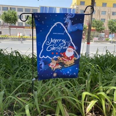 China ALL Factory Promotion Outdoor Double Sides Printing Decorative Christmas Yard Flags for sale