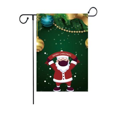 China Ourdoor China Factory Custom Single And Double Sided Printing Christmas Yard Flag Do Seasonal Garden Flags for sale