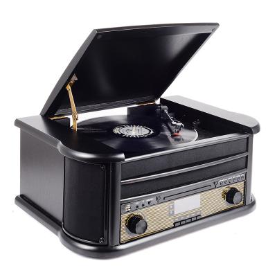 China USB SD Playing & Wholesale 2020 Multi Encoding+CD+Cassete Factory Turntable Player Vinyl With Cassette CD Turntable for sale